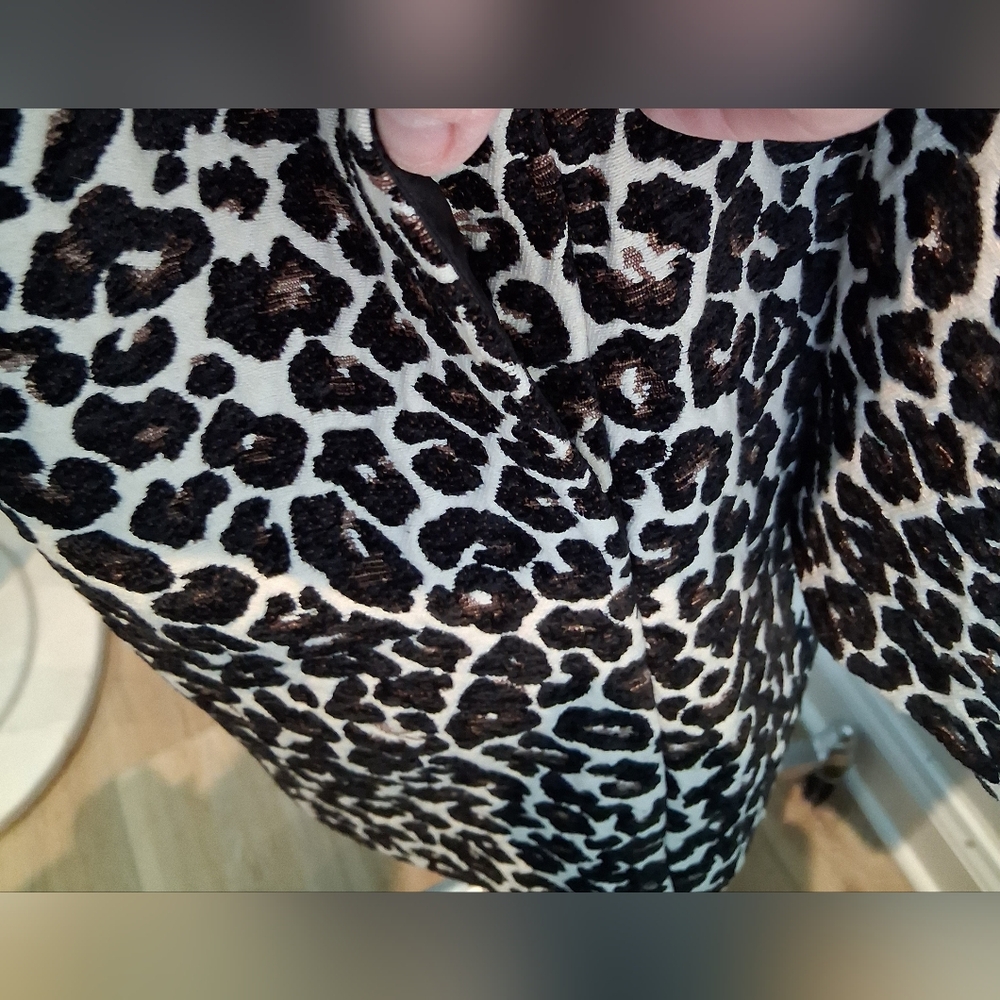 Cupcakes And Casmere Leopard Print 3/4 Length Jacket Sz S NWOT - Picture 6 of 10